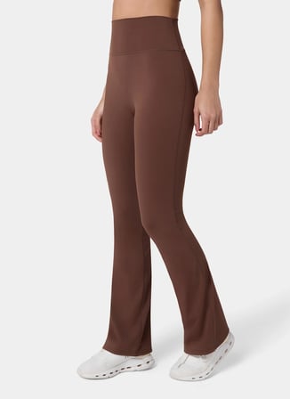 Squatwolf WL051671163 High Rise Flared Pants Kahverengi Kadın Sweatpant