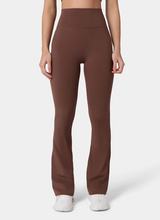 Squatwolf WL051671163 High Rise Flared Pants Kahverengi Kadın Sweatpant