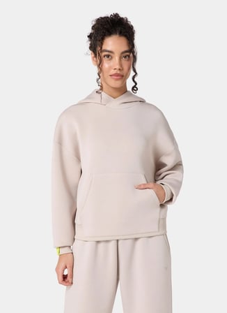 Squatwolf WM051380309 Spacer Relaxed Hoodie Bej Kadın Sweatshirt