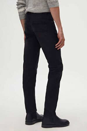 Slim Fit Antrasit Düz Jean Kot Beş Cepli Likralı Yıkamalı Denim Pantolon 6HCJ3ORT00102