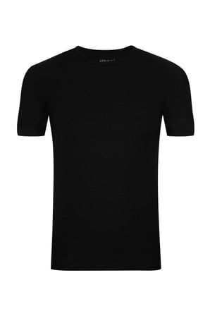 Süvari Ts1014000221 O Yaka Slim Fit Petek Desenli Siyah Erkek T-Shirt