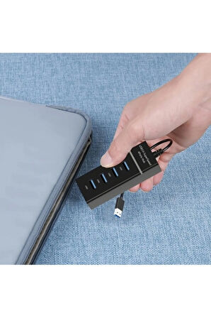 ZX8 4 Port Usb 3.0 Hub Usb Çoklayıcı Led Göstergeli Usb 3.0 Hub