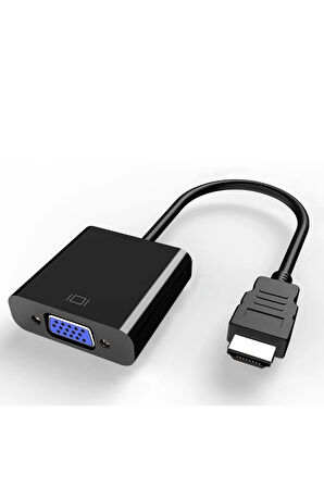 ZVG10 FULL HD - HDMI to VGA Dönüştürücü Jaklı Siyah