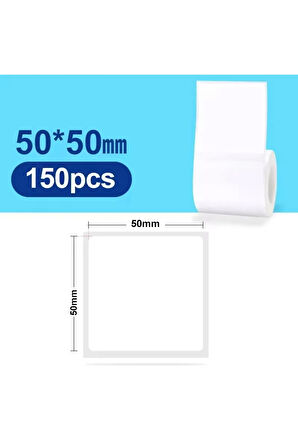 Phomemo 50x50 Mm 150 Adet Lamine Termal Etiket - 10 Rulo
