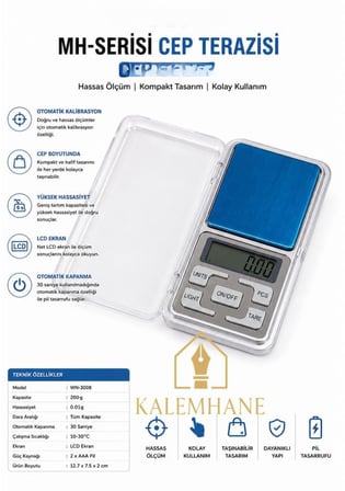 Kalemhane Hassas Cep Terazsisi