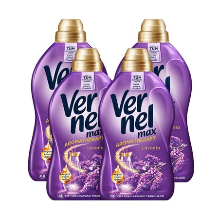 Vernel Max Aromatherapy 1440 ml Lavanta x 4 Adet