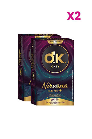 Okey Nirvana Sens Prezervatif 8'li x2 Adet