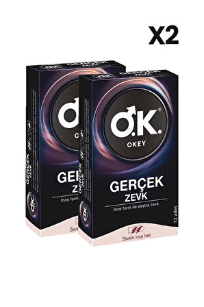 Okey Gerçek Zevk Prezervatif 12li x2 Adet