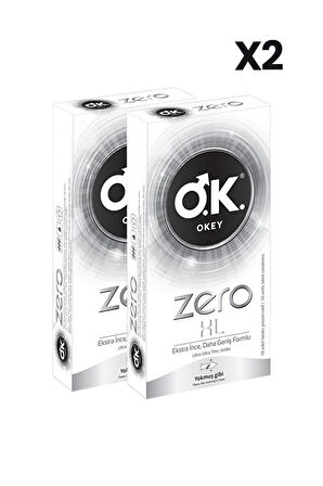 Okey Zero XL Prezervatif 10'lu x2 Adet