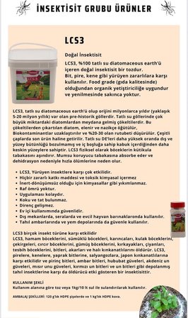 Diatom Toprağı Orjinal 1kg Tahtakurusu Bit Pire Kene Tüm Haşerelere Doğal Organik  Ev Bahçe 