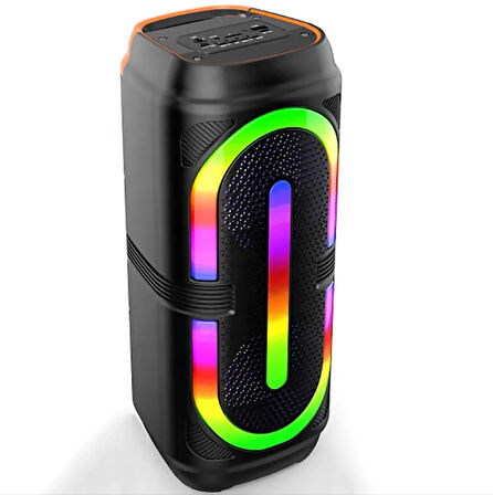 ABS-2403 RGB alev ışıkları taşınabilir hoparlör