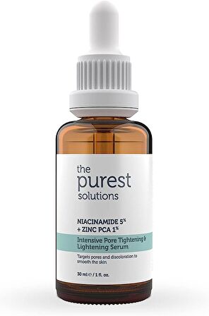 The Purest Solutions Gözenek Siyah Nokta ve Sivilce Oluşumunu Gidermeye Yardımcı Bakım Serumu Niacinamide 5%+Zınc Pca1%