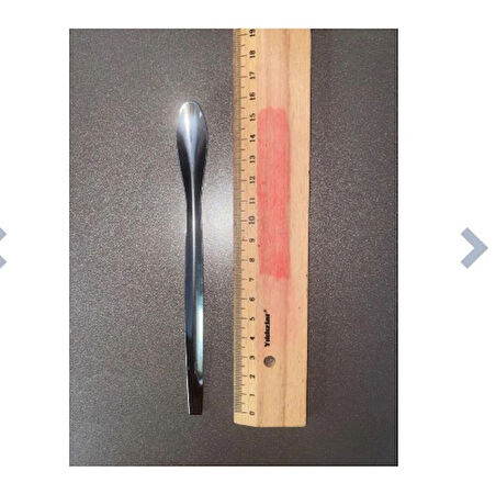 16 cm Çift Uçlu Paslanmaz Çelik Laboratuvar Kaşığı – Toz, Granül ve Numune Aktarım Spatulası