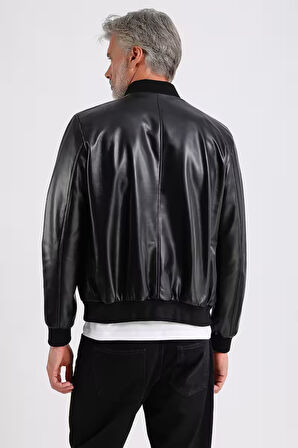 Lucas Erkek Hakiki Bomber Deri Ceket