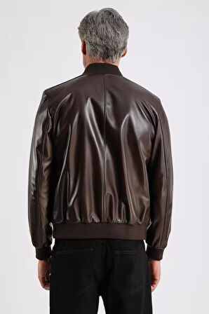 Lucas Erkek Hakiki Bomber Deri Ceket