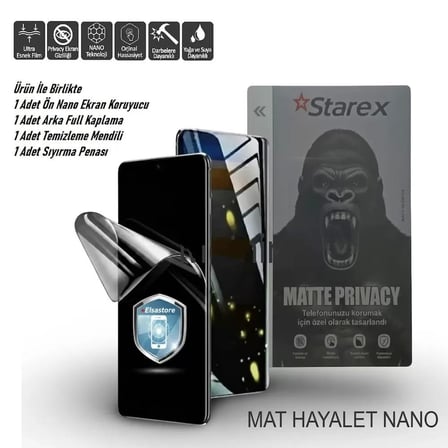 Nubia Red Magic 9 PRO PLUS Uyumlu Nano Ekran Koruyucu MATTE HAYALET - Full Arka Kaplama 360 Koruma STAREX