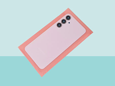 Tkgz - Samsung Galaxy A35 Arka Kapak (Cam Full Lensli) - PEMBE