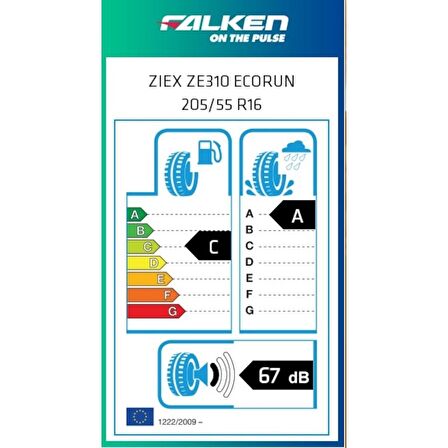 Falken 205/55 R16 91V Ziex Ze310 Ecorun Yaz Lastiği 2024 Üretim 