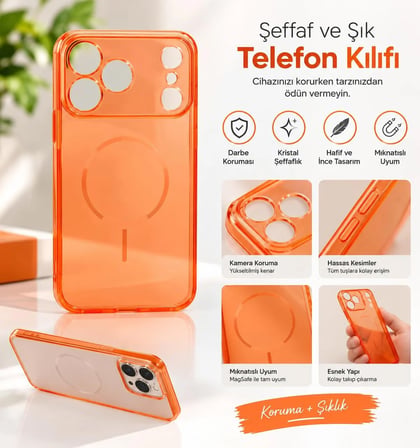 İPHONE 17 PROMAX UYUMLU ŞEFFAF SİLİKON