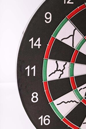 Tosima 18 İnç Profesyonel Dart Seti Dart Tahtası ve 6 18 Gr Adet Dart Oku 