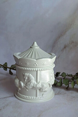 Atlı Karınca Carousel Dekoratif Takı Kutusu Boş Kutu