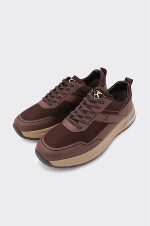 Hakiki Deri Bağcıklı Erkek Sneaker