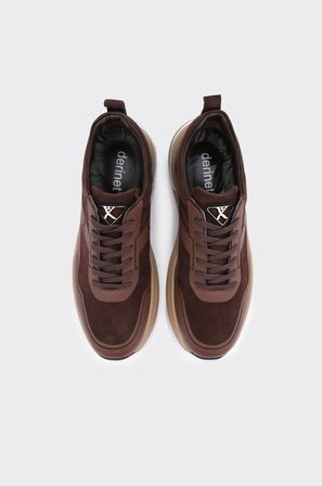 Hakiki Deri Bağcıklı Erkek Sneaker