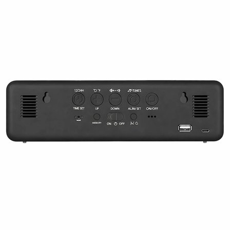 HD LED Aynalı Dijital Masa Saati Sıcaklık Tarih Alarm USB Şarjlı Elektronik Saat