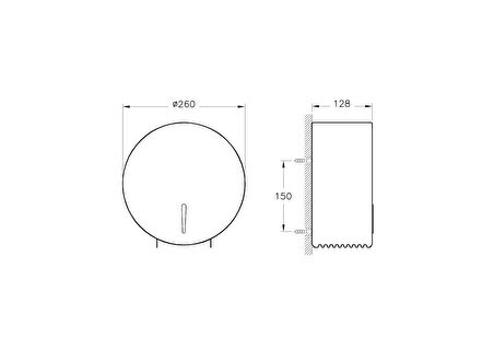 VitrA Arkitekta A44971 Tuvalet Kağıtlığı, Krom