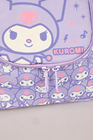 "DEKOMUS CEP DEFTERİ HEDİYELİ"YENİ SEZON LİSANSLI KUROMI "MAGICAL BUDDY" ÖZEL KOLEKSİYON TERMOSLU BESLENME ÇANTASI  