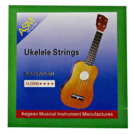 ASM Aegean Ukulele Teli Takım Siyah