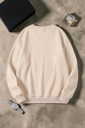 Unisex Atatürk Baskılı Bisiklet Yaka Sweatshirt