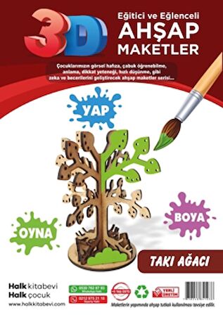 Takı Ağacı Ahşap Maket