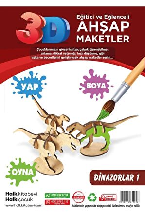 Dinazorlar 1, 3D Ahşap Maket