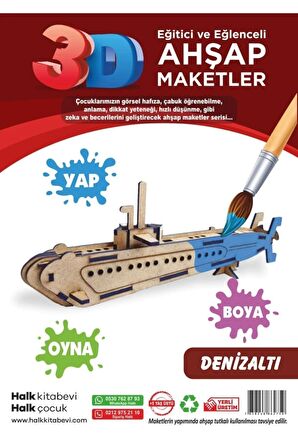 Denizaltı, 3D Ahşap Maket