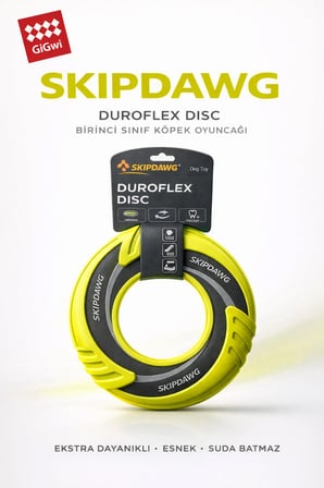 Skipdawg Duroflex Flugn Disc: Profesyonel Uçan Frizbi Köpek Oyuncağı