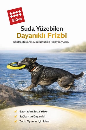Skipdawg Duroflex Flugn Disc: Profesyonel Uçan Frizbi Köpek Oyuncağı