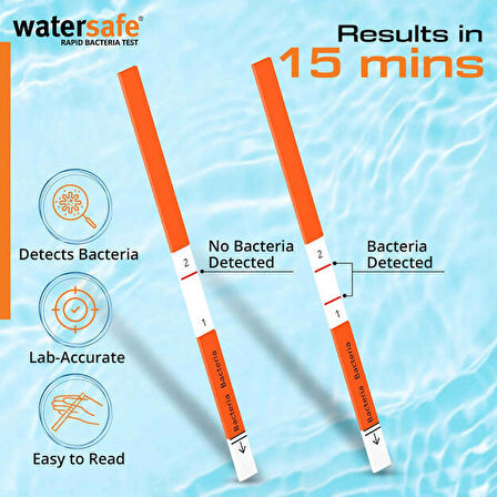 Watersafe Hızlı Bakteri Test Kiti 10'lu Paket 