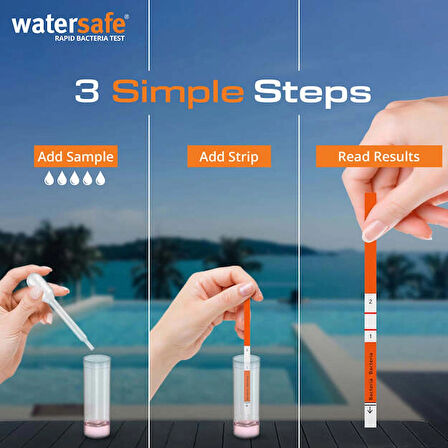 Watersafe Hızlı Bakteri Test Kiti 10'lu Paket 