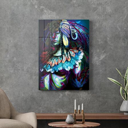 Decovetro Cam Tablo Abstract Woman Shaman
