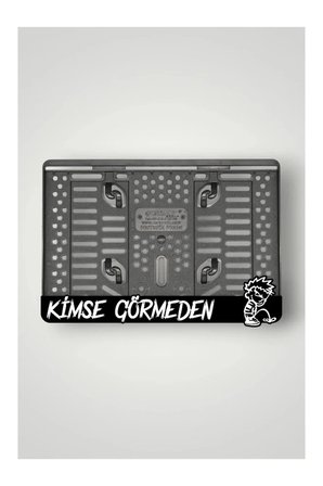 Kimse Görmeden 3D Kabartmalı Siyah Pleksi Motor Plakalı