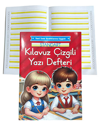 Yeni Müfradat Kılavuz Çizgili Güzel Yazı Defteri Orta Boy 16.5x24 -1 Adet