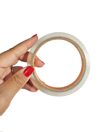 Büro Bandı Büyük Bant Makinesi Uyumlu Şeffaf Bant 60 Metre 12 mm İnce Selobant Bant- 1 Adet