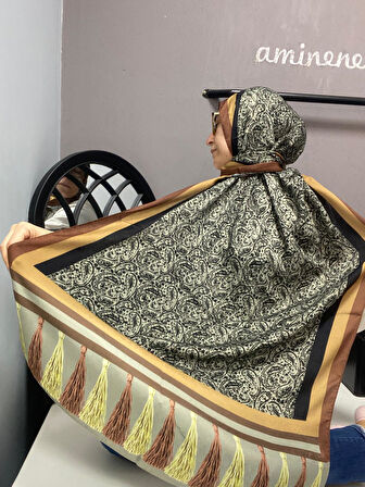 Aminenesil Cardion Premium Etnik Desen Şal
