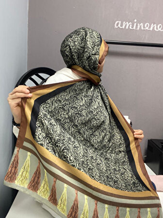 Aminenesil Cardion Premium Etnik Desen Şal