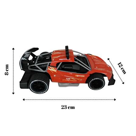 Uzaktan Kumandalı Full Fonksiyon 3.7V Şarjlı 1:16 Ölçek Yarış Arabası (Kırmızı)