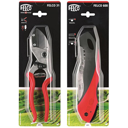 Felco 31 Budama Makası + Felco 600 Budama Testeresi