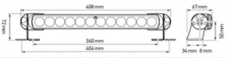 Hella Marine Sea Hawk-XLB Projektör  Spot Tip Siyah