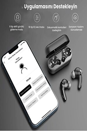 T66S Ultra Hafif IPX8 Su Geçirmez Bluetooth 5.3 Kablosuz Airpods Kulaklık