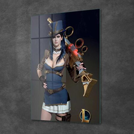 Decovetro Cam Tablo Lol Caitlyn Kiramman
